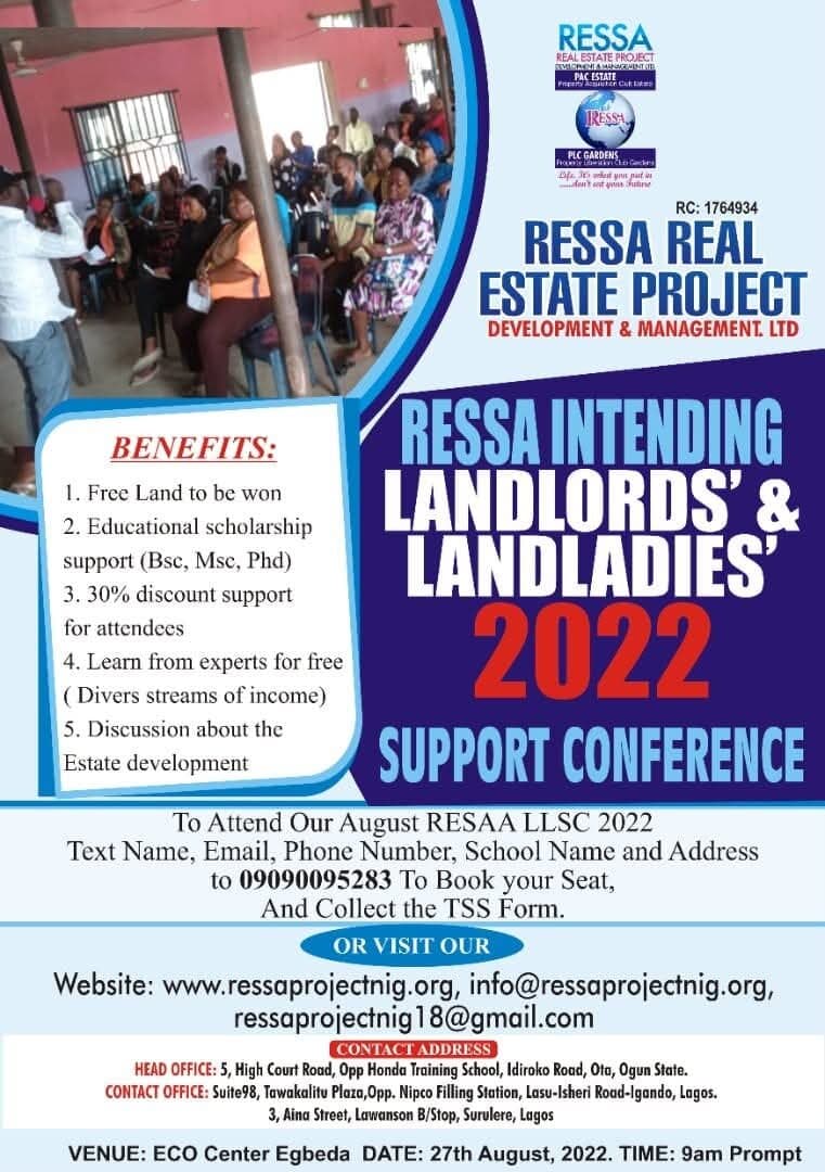 RESSA Intending Landlords' & Landladies' 2022 Support Conference