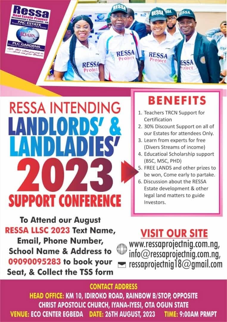 RESSA Intending Landlords' & Landladies' 2023 Support Conference