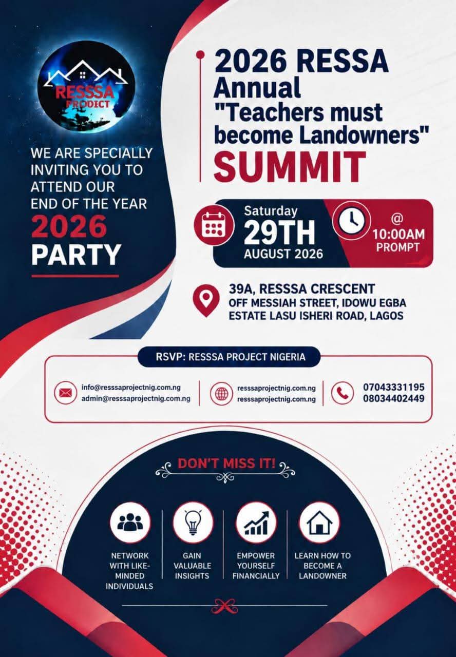 2026 RESSA Annual Summit โ Teachers Must Become Landowners